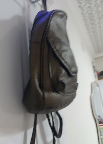 Kahverengi Deri Kadın Sırt Çantası - Görsel 3