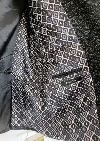 Düğmeli Gri Erkek Takım Ceket - Görsel 3