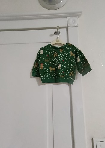 Yeşil Baskılı Erkek Çocuk Sweatshirt - Görsel 2