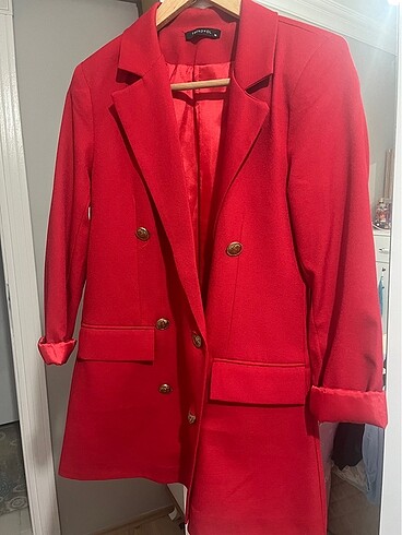 36 Beden kırmızı Renk Blazer ceket