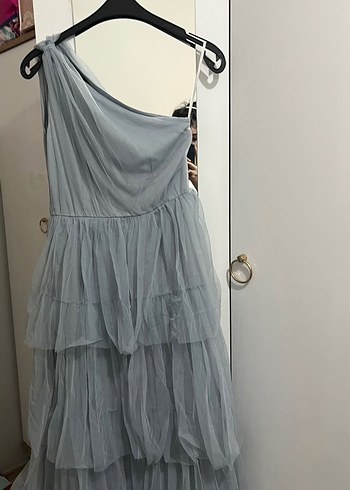 Kadın su yeşil
Uzun Katlı Fırfırlı Elbise - Görsel 2