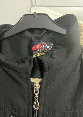 Uzun Siyah Kadın mont, Kürklü Kapüşonlu - Görsel 5