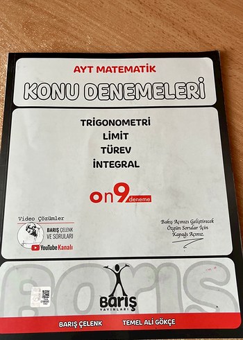 Barış AYT Matematik trigonometri limit türev integral