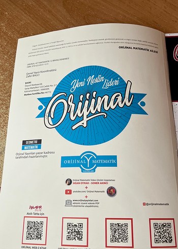  Beden Orijinal AYT Matematik 12'li Deneme Sınavı