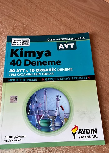 AYT Kimya 40 Deneme Sınavı - Aydın Yayınları