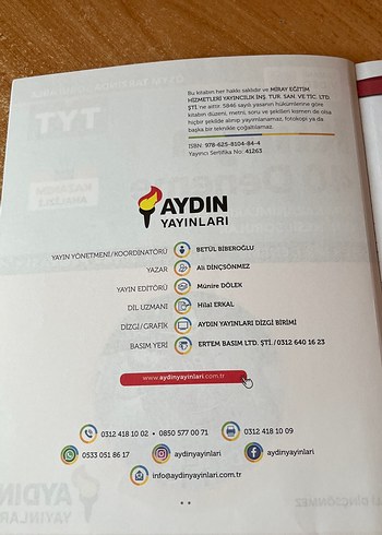  Beden Aydın TYT Kimya 40 Deneme
