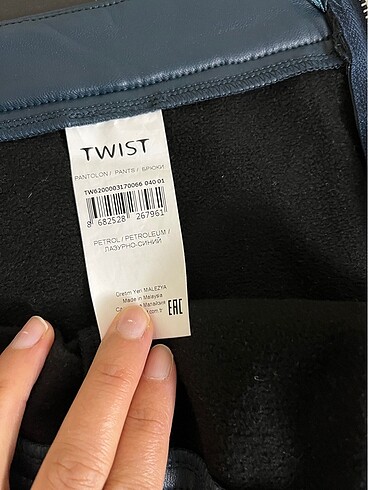 40 Beden Twist marka deri pantolon