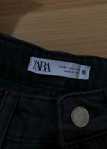 Zara Zara Siyah Mini Denim Şort