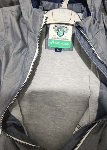 Gri Erkek Çocuk Fermuarlı Mont - Görsel 5