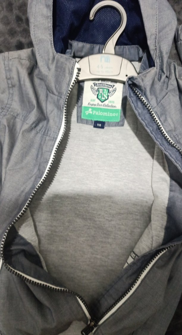 Gri Erkek Çocuk Fermuarlı Mont - Görsel 5