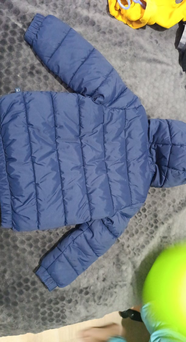 Erkek Çocuk Mavi Kürk Detaylı Mont - Görsel 3