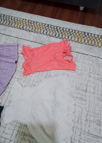 24-36 Ay Beden çeşitli Renk Kız Çocuk Bohem Dantel Detaylı Elbise
