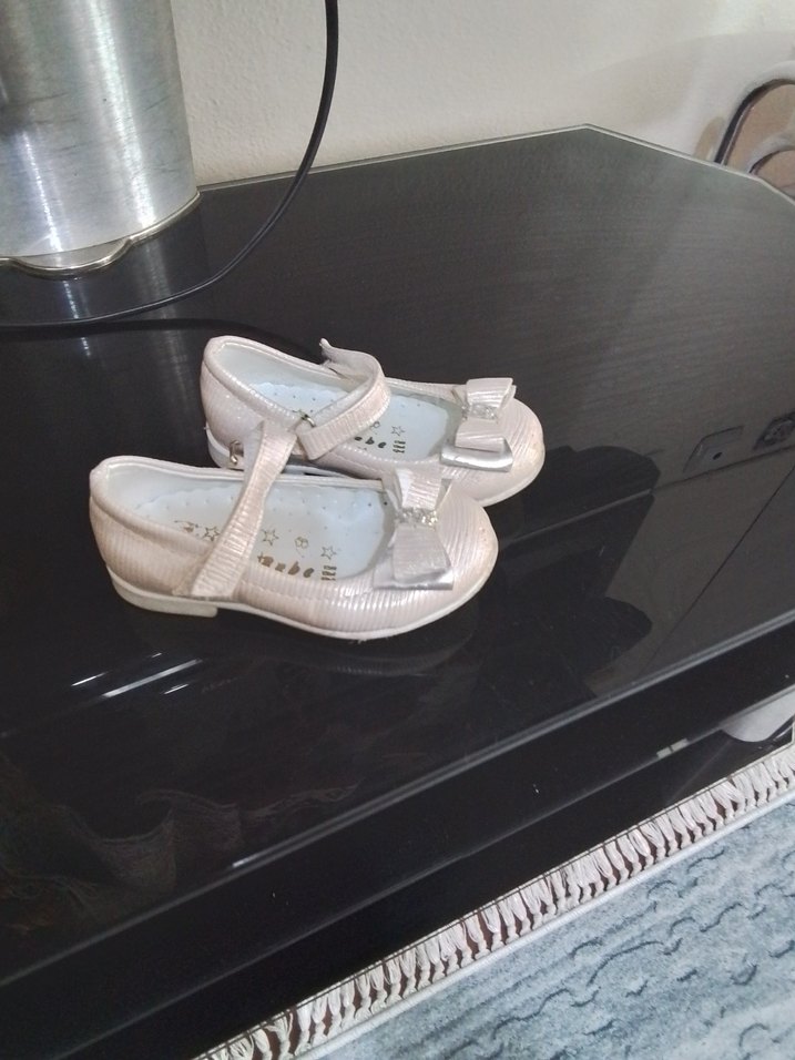 Kız Çocuk Beyaz Tokalı Babet - Görsel 5