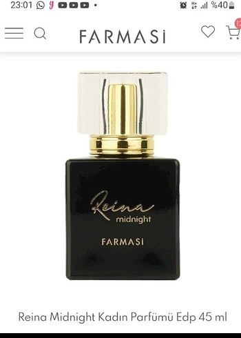 Farmasi Reina Midnight Kadın Parfümü 45 ml