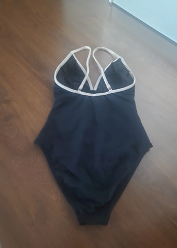 TRENDYOL&MİLLA - Lacivert Beyaz Şeritli Strappy Mayo - S - Görsel 4