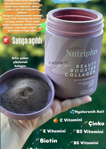 Nutriplus Beauty Booster Kollajen Tozu - Çikolatalı - Görsel 2
