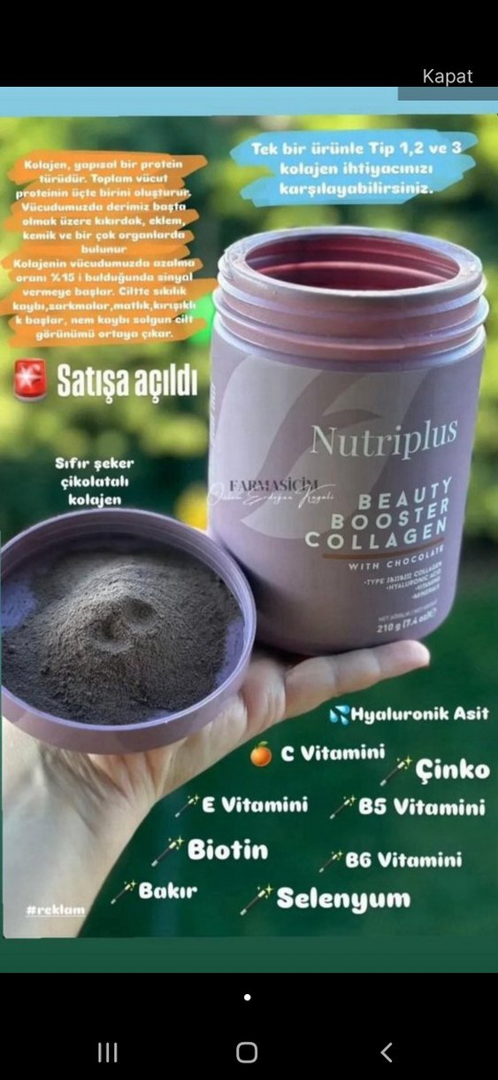 Nutriplus Beauty Booster Kollajen Tozu - Çikolatalı - Görsel 2