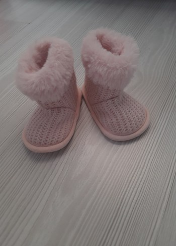 Kızlar için Pembe Peluş Panduf - Görsel 2