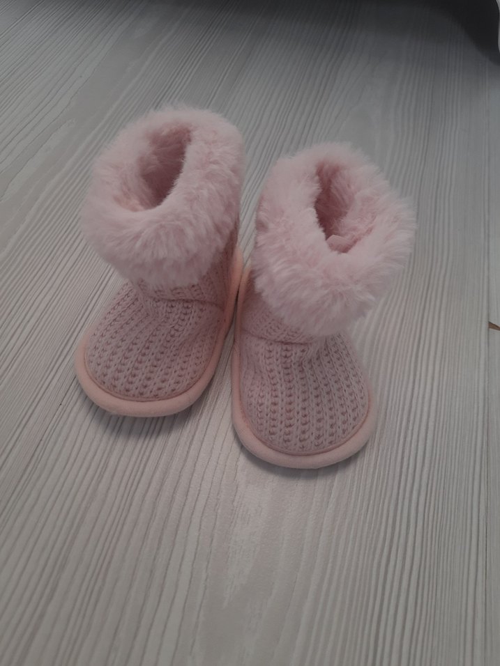 Kızlar için Pembe Peluş Panduf - Görsel 4