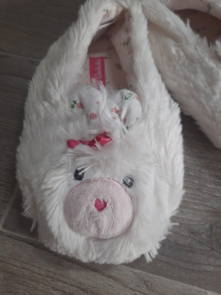 Kız Çocuk Tavşanlı Beyaz Panduf - Görsel 4