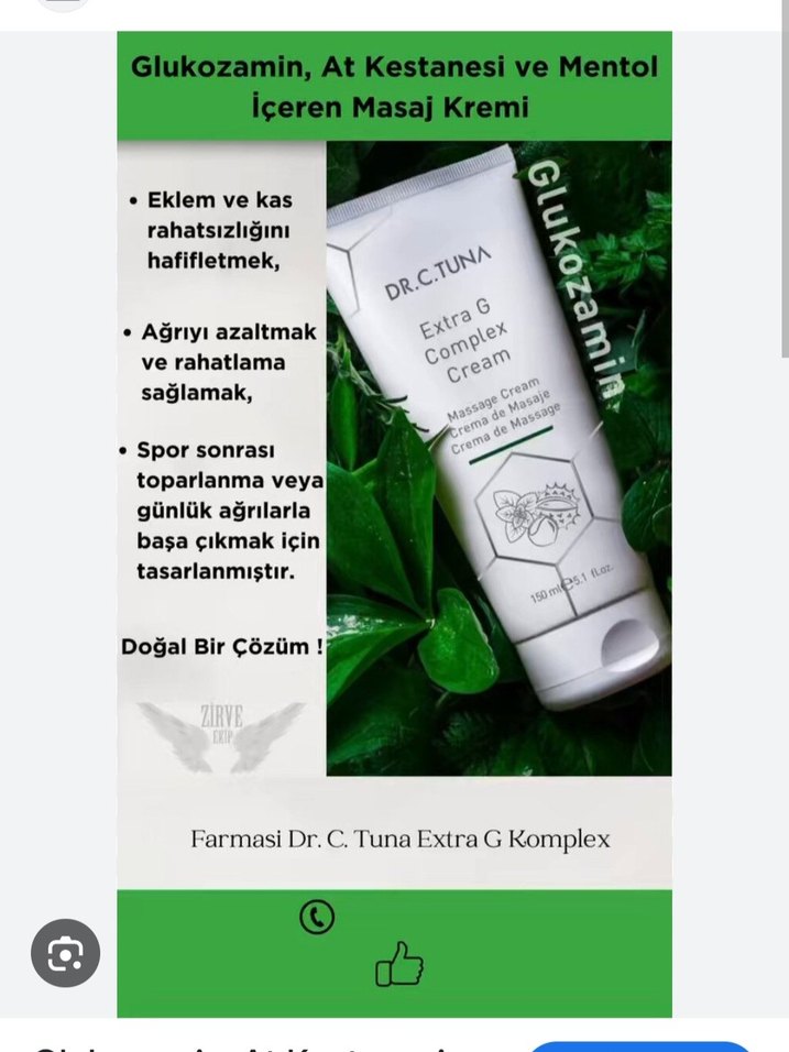 Dr.C.Tuna Extra G Kompleks Krem - Glukozamin - Görsel 2