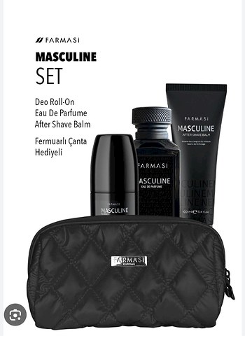 Farmasi Masculine Erkek Parfüm Seti-Çanta Hediyeli - Görsel 2