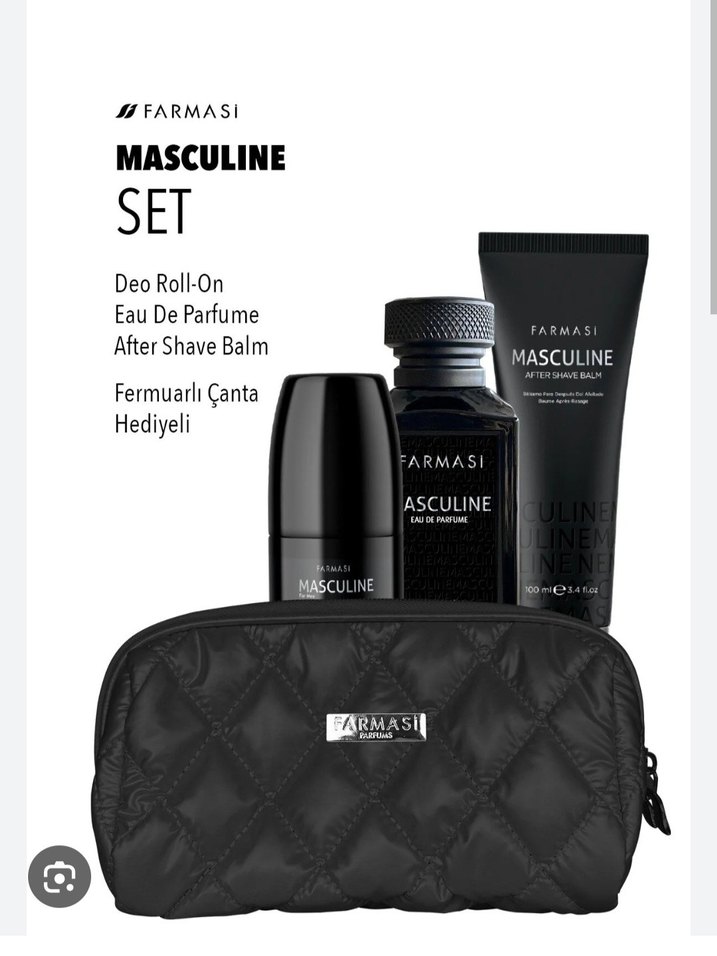 Farmasi Masculine Erkek Parfüm Seti-Çanta Hediyeli - Görsel 2