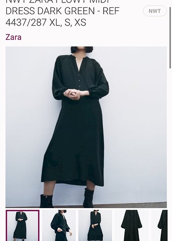 l Beden Zara uzun elbise