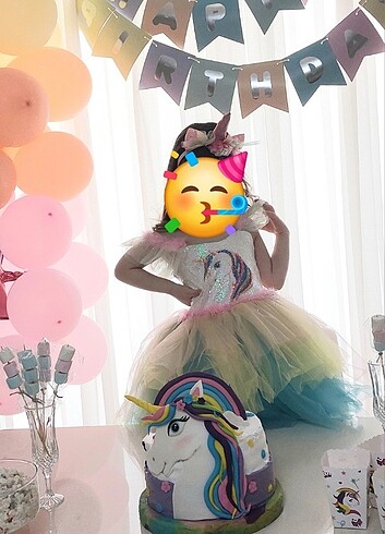 Unicorn kostüm elbise