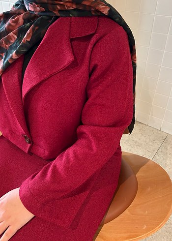 Crop Ceket Etek 2li Takım - Görsel 3