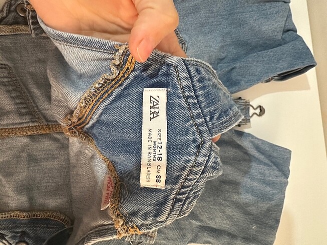 Zara Zara denim salopet ve denim yelek