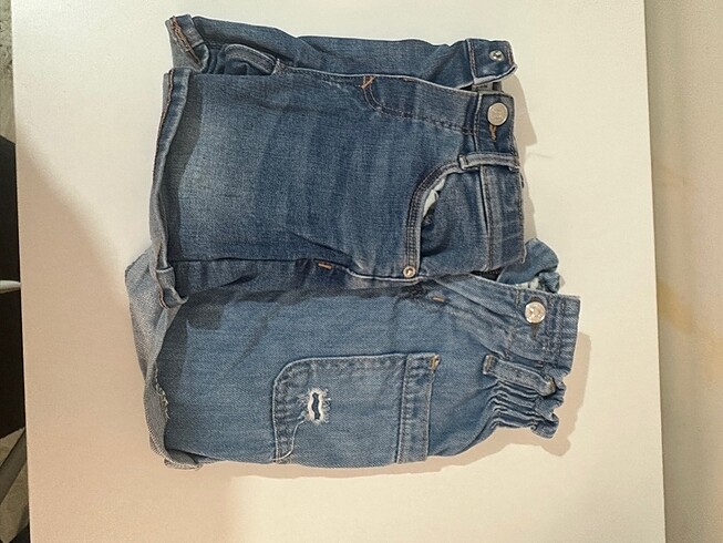 18-24 Ay Beden mavi Renk Zara denim 2 adet kot şort