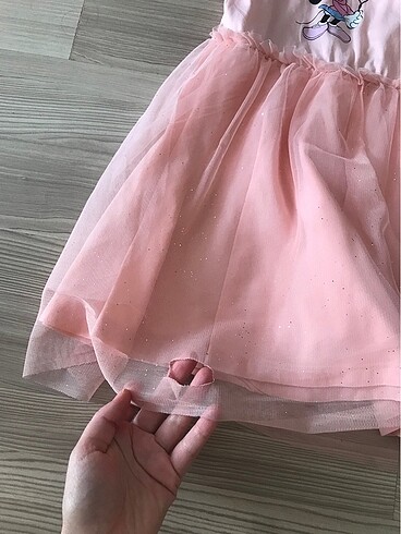 6 Yaş Beden pembe Renk Mini li kız çocuk elbise