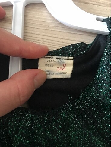 Zara Yeşil zara model kız çocuk elbise
