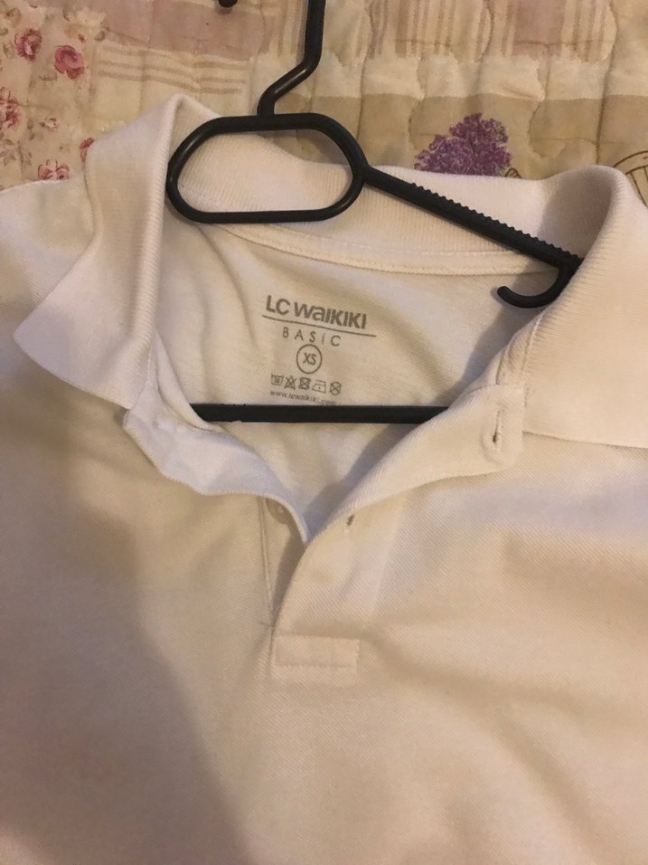 Erkek Beyaz Kısa Kollu 3 Adet Polo Tişört - Görsel 5