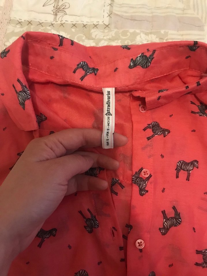 Kolsuz, Desenli Kırmızı Gömlek - Görsel 2