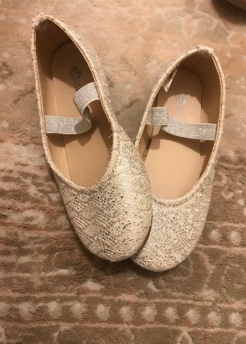 Kız Çocuk Gümüş Babet Ayakkabı - Görsel 2