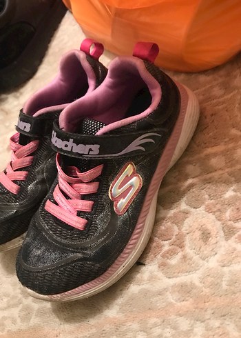 Kız Çocuk Pembe Gri Skechers Spor Ayakkabı - Görsel 2