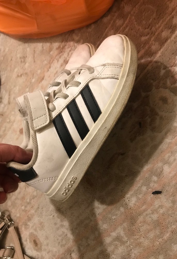 Unisex Çocuk Beyaz Cırt Cırtlı Spor Ayakkabı - Görsel 2