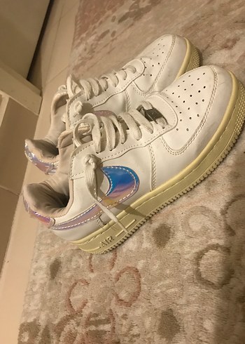 Beyaz Bağcıklı Kadın spor ayakkabı - Görsel 2