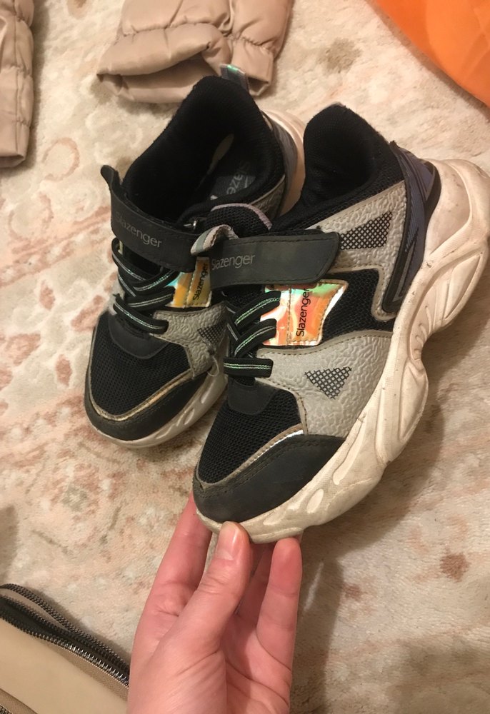 Slazenger Siyah Kız Çocuk Spor Ayakkabısı - Görsel 2