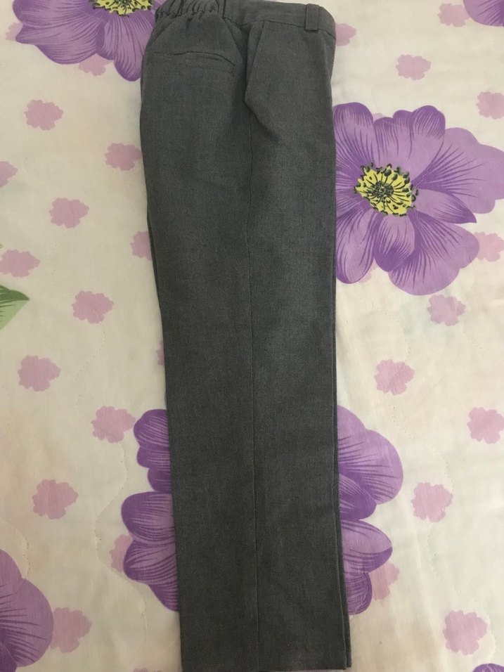 Düğmeli Gri UniseX Çocuk Pantolonu - Görsel 2