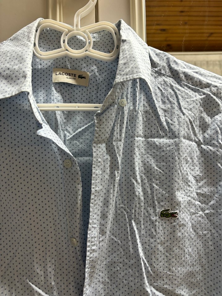 Gri Erkek  Gömlek Uzun Kollu - Görsel 2