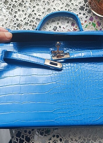 Beden mavi Renk Hermes Kelly model çanta