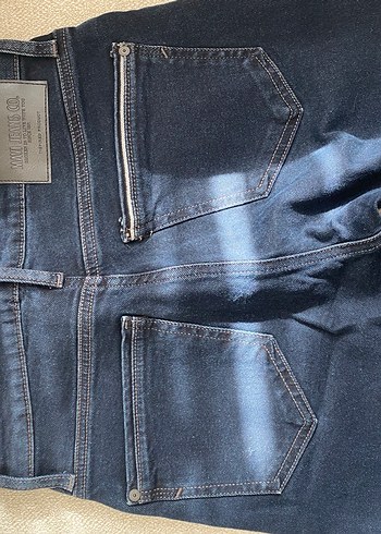 29 Beden lacivert Renk Düğmeli Lacivert erkek Denim Pantolon