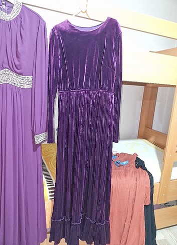 Kadife elbise uzun elbise uzun abiye Kadife abiye  - Görsel 5