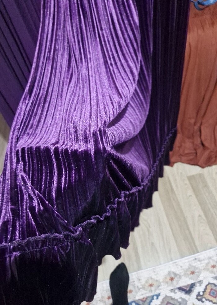 Kadife elbise uzun elbise uzun abiye Kadife abiye  - Görsel 2