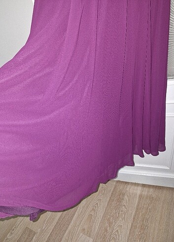 Tesettur abiye kapali abiye mürdüm abiye uzun abiye - Görsel 7