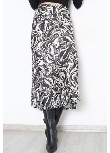 Zebra desen saten etek 