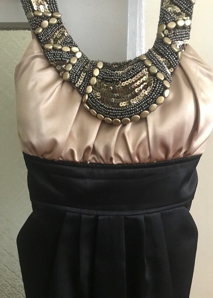 Diz üstü taşlı Abiye - Görsel 3